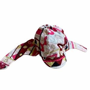 EMILIO PUCCI multicolored patterned trapper hat